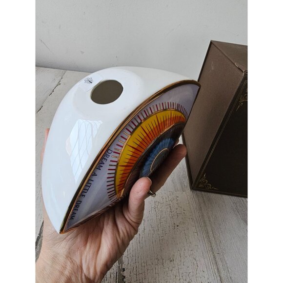 Karma and luck evil eye dream sleep moon nocturnal peace porcelain decor unique - Picture 7 of 8